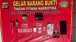 Satresnarkoba Polres Dompu Ungkap Peredaran Sabu 5,45 Gram di Desa Katua, Tiga Terduga Diamankan