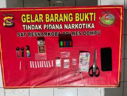Satresnarkoba Polres Dompu Ungkap Peredaran Sabu 5,45 Gram di Desa Katua, Tiga Terduga Diamankan
